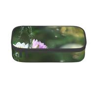 Mexpekil Estuche étnico azteca geométrico mandala para niñas y niños, organizador de papelería con compartimentos, bolsa de suministros escolares para estudiantes y oficina, Zen Garden Lotus Bamboo