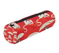 Mexpekil Estuche para lápices con estampado de mono de paraguas, bolsa para suministros escolares, para niñas, niños, adolescentes, mujeres, bolsa de brochas de maquillaje