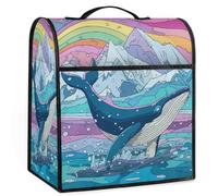 Mexpekil Funda para batidora de pie de ballena de Montañas de dibujos animados, 5-8 cuartos de galón, cubiertas antipolvo para electrodomésticos de cocina con asa superior y bolsillos, accesorios