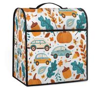 Mexpekil Funda para batidora de pie de calabaza para coche, 5-8 cuartos de galón, cubiertas antipolvo para electrodomésticos de cocina con asa superior y bolsillos, accesorios universales para