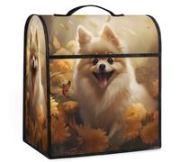 Mexpekil Funda para batidora de soporte de flores de perro, 5-8 cuartos de galón, cubiertas antipolvo para electrodomésticos de cocina con asa superior y bolsillos, accesorios universales para