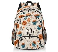 Mexpekil Funny Qute But First Coffee - Mochila escolar grande con patrón de café para niñas y niños, mochila impermeable para laptop para mujeres y hombres, mochila ligera de 17 pulgadas