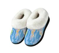 Mexpekil Globe World Map - Pantuflas para botas para interiores y exteriores, multicolor, 43.5/44.5 EU