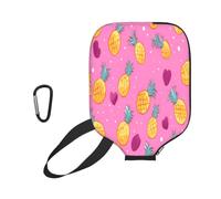 Mexpekil Golden Pineapples - Funda protectora universal para raqueta de pickleball de 11.6 x 8.7 pulgadas, funda protectora universal para paletas de pickleball, protección contra arañazos, regalo de