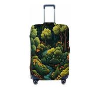 Mexpekil Green Forest View - Funda para maleta de viaje de 18 a 21 pulgadas, antiarañazos, antipolvo y elástica, protector de equipaje para viajes de vacaciones, multicolor, For 18--21 inch luggage