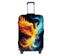 Mexpekil Ice Fire Phoenix - Funda para maleta de viaje de 18 a 21 pulgadas, antiarañazos, antipolvo y elástica, protector de equipaje para viajes de vacaciones, multicolor, For 18--21 inch luggage
