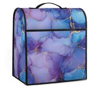 Mexpekil Ink Purple Blue Marble Stand Mixer Cover 5-8 Quart Kitchen Appliance Dust Covers with Top Handle and Pockets Universal Kitchen Applian Decor Protector Accessories