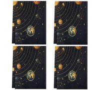 Mexpekil Juego de 4 toallas de mano absorbentes para cocina, sistema solar, paños de cocina multiusos de secado rápido para cocina y hogar