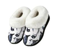 Mexpekil Lindas pantuflas de pingüino para interiores y exteriores, multicolor, 45/45.5 EU