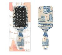Mexpekil London Bridge Bus Love Pattern - Cepillo de pelo para desenredar, cepillo de pelo húmedo y seco, peine de masaje con cojín de aire para niñas, mujeres y hombres