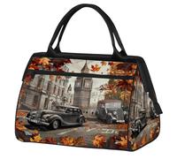 Mexpekil Londres Big Ben - Bolsa de deporte con hojas de arce para gimnasio, bolsa grande e impermeable para viajes, para mujeres y hombres, camping, baile, yoga, fútbol y natación