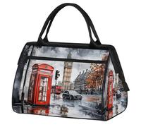 Mexpekil Londres Vintage Big Ben - Bolsa de deporte para teléfono, gimnasio, bolsa grande e impermeable para viajes, para mujeres y hombres, camping, baile, yoga, fútbol y natación