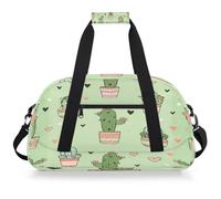 Mexpekil Mexpekil - Bolsa de viaje para gimnasio para niñas y niños, bolsa de mano impermeable para deportes, baile, escuela, Corazón de cactus