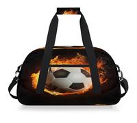 Mexpekil Mexpekil - Bolsa de viaje para gimnasio para niñas y niños, bolsa de mano impermeable para deportes, baile, escuela, Balón de fútbol americano