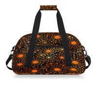 Mexpekil Mexpekil - Bolsa de viaje para gimnasio para niñas y niños, bolsa de mano impermeable para deportes, baile, escuela, Telaraña de Halloween