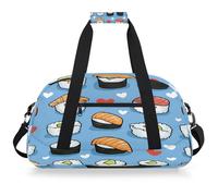 Mexpekil Mexpekil - Bolsa de viaje para gimnasio para niñas y niños, bolsa de mano impermeable para deportes, baile, escuela, Comida japonesa para sushi