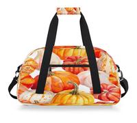 Mexpekil Mexpekil - Bolsa de viaje para gimnasio para niñas y niños, bolsa de mano impermeable para deportes, baile, escuela, Bright Pumpkins Fall