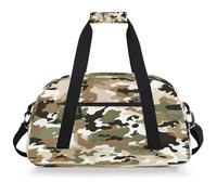 Mexpekil Mexpekil - Bolsa de viaje para gimnasio para niñas y niños, bolsa de mano impermeable para deportes, baile, escuela, camouflage