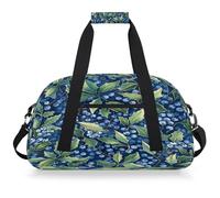 Mexpekil Mexpekil - Bolsa de viaje para gimnasio para niñas y niños, bolsa de mano impermeable para deportes, baile, escuela, Hojas de arándanos