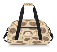 Mexpekil Mexpekil - Bolsa de viaje para gimnasio para niñas y niños, bolsa de mano impermeable para deportes, baile, escuela, Bonito diseño de erizo