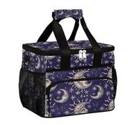 Mexpekil Moon Sun Stars - Lonchera térmica reutilizable para mujeres, hombres y adultos, lonchera térmica grande reutilizable para el trabajo, picnic, actividades al aire libre