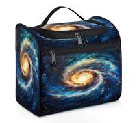 Mexpekil Neceser colgante de viaje con 11 compartimentos, Cosmic Black Hole Vortex, resistente al agua, bolsa de cosméticos de maquillaje, organizador de viaje para accesorios, champú, contenedor de