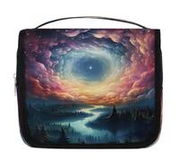 Mexpekil Neceser colgante de viaje para mujeres, bolsa de lavado grande Space Magic, organizador de cosméticos portátil para niñas y niños