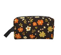 Mexpekil Neceser de viaje para mujeres y hombres, bolsa de lavado impermeable de gran capacidad, bolsa de maquillaje y cosméticos, bolsa organizadora portátil, Margarita floral linda flor, One Size
