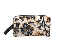 Mexpekil Neceser de viaje para mujeres y hombres, bolsa de lavado impermeable de gran capacidad, bolsa de maquillaje y cosméticos, bolsa organizadora portátil, Art Boho Flowers, One Size