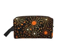 Mexpekil Neceser de viaje para mujeres y hombres, bolsa de lavado impermeable de gran capacidad, bolsa de maquillaje y cosméticos, bolsa organizadora portátil, Telaraña de Halloween, One Size