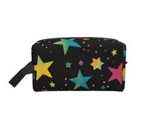 Mexpekil Neceser de viaje para mujeres y hombres, bolsa de lavado impermeable de gran capacidad, bolsa de maquillaje y cosméticos, bolsa organizadora portátil, Rainbow Stars Galaxy, One Size