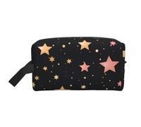 Mexpekil Neceser de viaje para mujeres y hombres, bolsa de lavado impermeable de gran capacidad, bolsa de maquillaje y cosméticos, bolsa organizadora portátil, Galaxy Space Stars, One Size