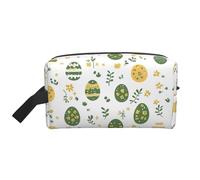 Mexpekil Neceser de viaje para mujeres y hombres, bolsa de lavado impermeable de gran capacidad, bolsa de maquillaje y cosméticos, bolsa organizadora portátil, Huevos verdes Yellwo florales, One Size