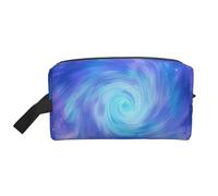 Mexpekil Neceser de viaje para mujeres y hombres, bolsa de lavado impermeable de gran capacidad, bolsa de maquillaje y cosméticos, bolsa organizadora portátil, Estrella del universo azul y morado, One