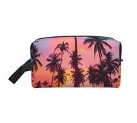 Mexpekil Neceser de viaje para mujeres y hombres, bolsa de lavado impermeable de gran capacidad, bolsa de maquillaje y cosméticos, bolsa organizadora portátil, Palmera de isla, One Size