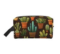 Mexpekil Neceser de viaje para mujeres y hombres, bolsa de lavado impermeable de gran capacidad, bolsa de maquillaje y cosméticos, bolsa organizadora portátil, Varios cactus, One Size