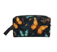 Mexpekil Neceser de viaje para mujeres y hombres, bolsa de lavado impermeable de gran capacidad, bolsa de maquillaje y cosméticos, bolsa organizadora portátil, Arte de mariposas, One Size