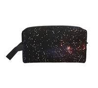 Mexpekil Neceser de viaje para mujeres y hombres, bolsa de lavado impermeable de gran capacidad, bolsa de maquillaje y cosméticos, bolsa organizadora portátil, Galaxy Stars Space, One Size