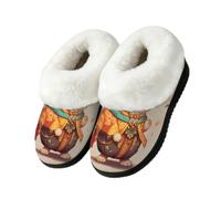 Mexpekil Pantuflas étnicas de hámster para interiores y exteriores, multicolor, 42.5/43 EU