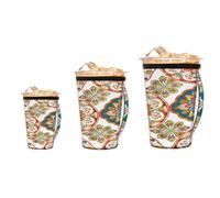 Mexpekil Paquete de 3 fundas reutilizables para café helado con mango, ajuste universal para vasos y vasos de 16 a 32 onzas, soporte de neopreno aislado para bebidas frías y bebidas calientes