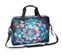 Mexpekil Space Galaxy Mandala Floral - Funda para portátil de 13 a 16 pulgadas, maletín para ordenador portátil para mujeres y hombres