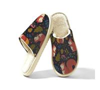 Mexpekil Squirrel Flower - Pantuflas de espuma viscoelástica para mujer, multicolor, 41/42 EU