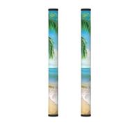 Mexpekil Summer Beach Palm Tree - 2 fundas para manija de refrigerador