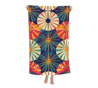Mexpekil Toalla de baño de microfibra de 130 x 80 cm, toalla de playa clásica japonesa, toalla de playa ligera para adultos