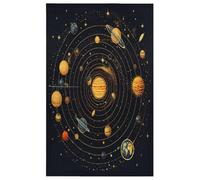 Mexpekil Toalla de cocina decorativa, diseño del sistema solar del universo, paño de cocina absorbente para el hogar, cafetería, regalos de inauguración de la casa, 45 x 72 cm