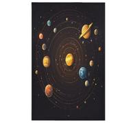 Mexpekil Toalla de cocina decorativa, sistema solar, absorbente, paño de cocina para el hogar, cafetería, regalos de inauguración de la casa, 45 x 72 cm