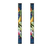 Mexpekil Tropical Fruits Leaves - 2 fundas para manija de refrigerador