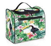 Mexpekil Tucano - Neceser de viaje colgante con 11 compartimentos, resistente al agua, bolsa de maquillaje y cosméticos, organizador de viaje para accesorios, champú, contenedor de tamaño completo,