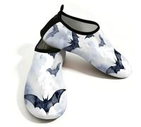 Mexpekil Zapatos de agua con diseño de murciélagos para mujeres y hombres, de secado rápido, antideslizantes, zapatos acuáticos, Murciélagos Animales, 40/40.5 EU