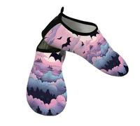 Mexpekil Zapatos de agua de murciélagos de Halloween para mujeres y hombres, de secado rápido, antideslizantes, zapatos acuáticos, Murciélagos de Halloween, 40/40.5 EU